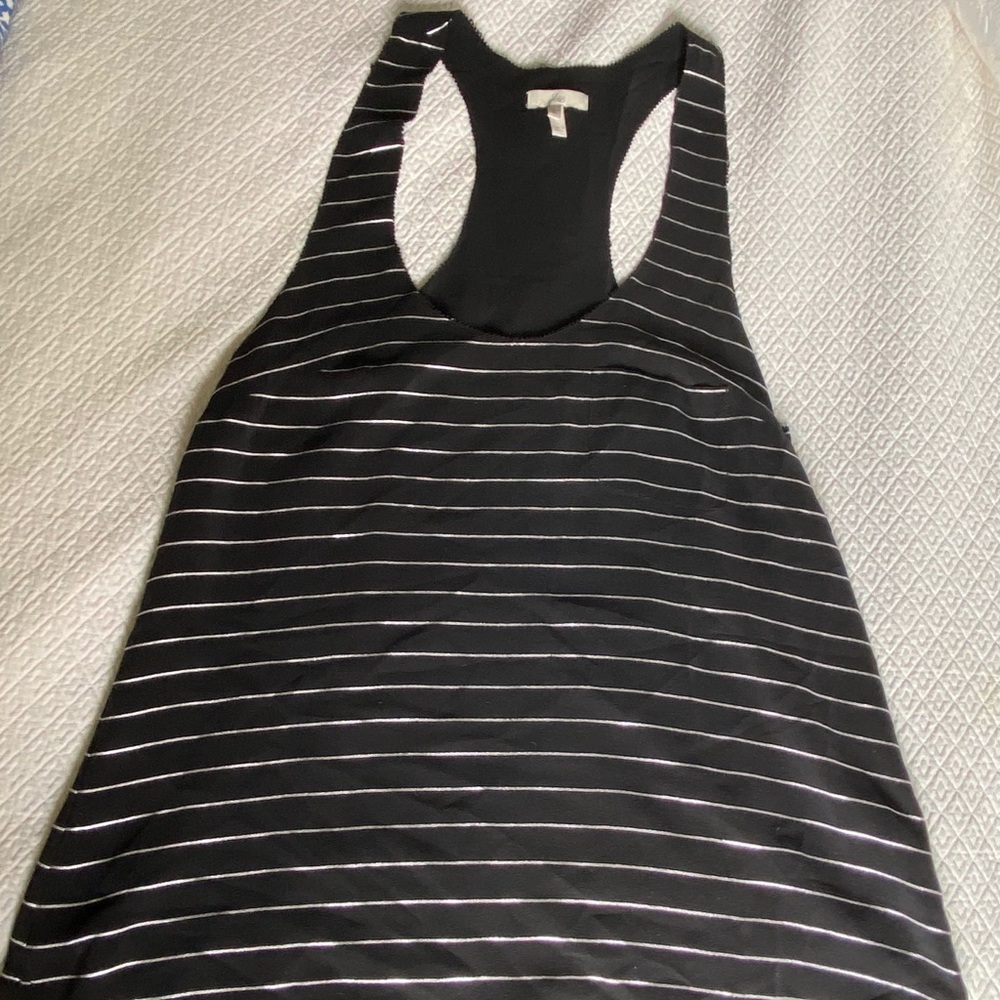 Joie Black & Silver metallic racerback - Sz Small